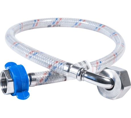 Гибкая подводка для воды ЦС нейлон, 1/2”Г х 3/4"Г-угол L-150 см, штука ГП002191