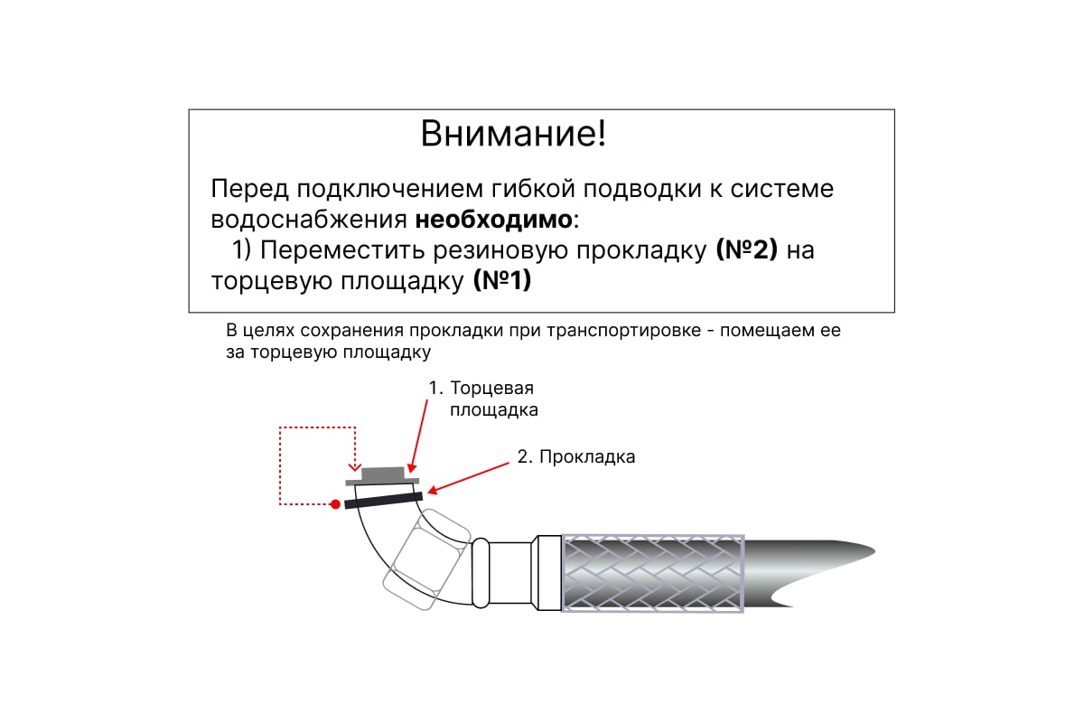 Гибкая подводка для воды ЦС нейлон, 1/2”Шх1/2"Г-угол L-50 см, штука ...