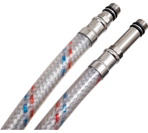 Гибкая подводка для смесителей ЦС штуцер 31/17мм, 1/2”хM10 L-60 см, пакет, уп. пара ГП002002
