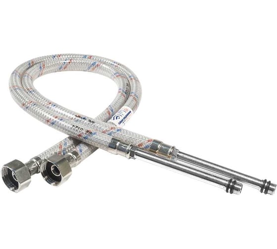 Гибкая подводка для смесителей ЦС, штуцер 106/100 мм, 1/2”хM10 L-50 см, пакет, уп. пара ГП002272