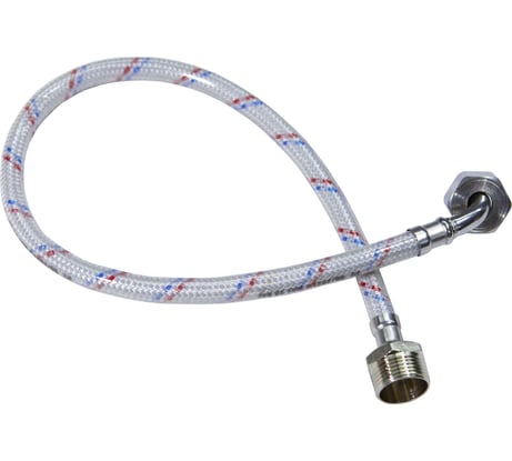 Гибкая подводка для воды ЦС нейлон, 3/4”Ш х 3/4"Г-угол L-250 см, штука ГП002171