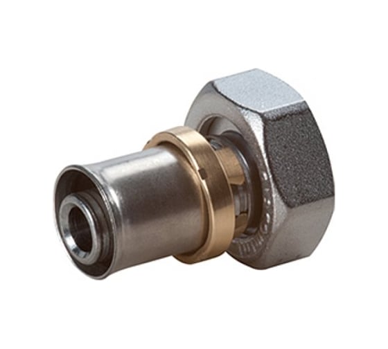 Муфта Giacomini RM179E МП, латунь, пресс, Дн20х3/4, с накидной гайкой 127-5196