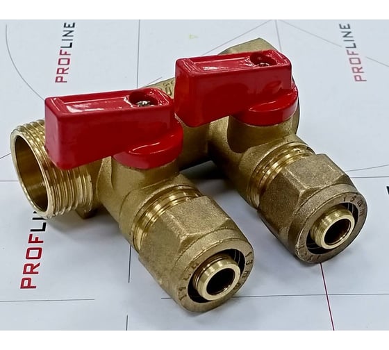 Коллектор для м/п труб PROFLINE 3/4x3/4x16x2 вых с кранами УТ-00036224