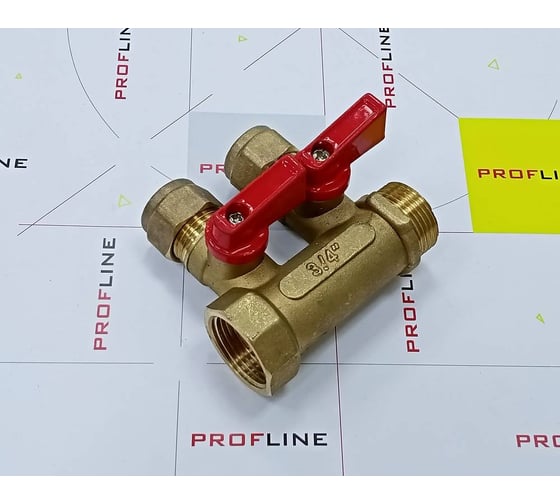 Коллектор для м/п труб PROFLINE 3/4x3/4x16x2 вых с кранами УТ-00036224
