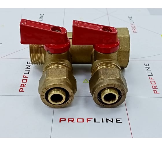 Коллектор для м/п труб PROFLINE 3/4x3/4x16x2 вых с кранами УТ-00036224