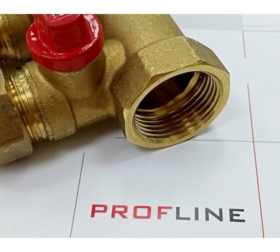 Коллектор для м/п труб 3/4x3/4x16x3 вых с кранами PROFLINE УТ-00036225