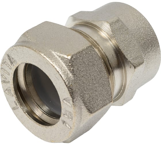 Муфта Lavita труба-вн. резьба усиленная V/S F 15х1/2 HP, НИКЕЛ V/S (F) 151/2" HP, НИКЕЛ
