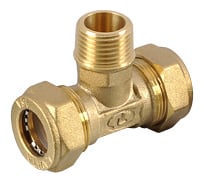 Тройник Lavita труба-нар. резьба-труба T/S M 15х1/2х15