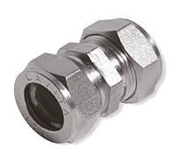 Соединительная муфта для гофрированной трубы Lavita усиленный C/P 40-40 HP, НИКЕЛ