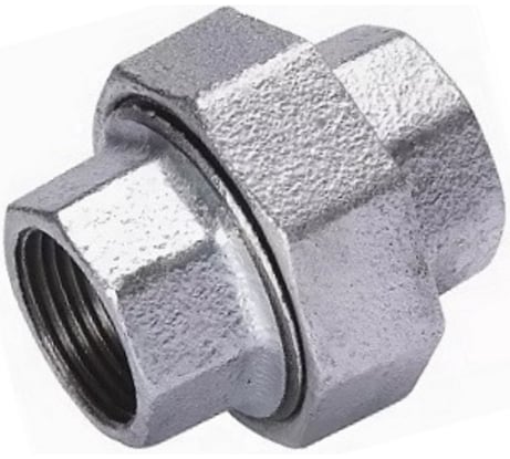 Соединитель прямой американка BTI чугун оцинкованный, 3/4" ВР 1714 034 14I
