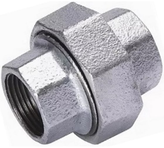 Соединитель прямой американка BTI чугун оцинкованный, 3/4" ВР 1714 034 14I