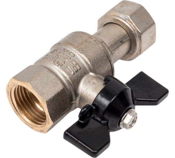 Кран шаровой LD PRIDE 1/2'' вн/накидная гайка бабочка 553957