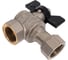 Кран угловой шаровой LD PRIDE 1/2'' вн/накидная гайка бабочка 553958 LD 47.393.15 2