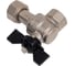 Кран угловой шаровой LD PRIDE 1/2'' вн/накидная гайка бабочка 553958 LD 47.393.15 3
