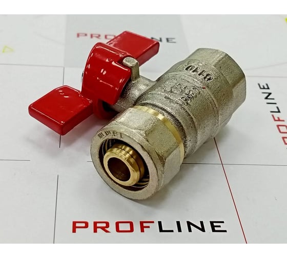 Кран шаровой для м/п труб PROFLINE цанга-гайка 16x1/2  УТ-00036227