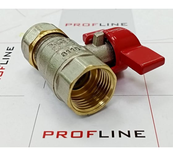 Кран шаровой для м/п труб PROFLINE цанга-гайка 16x1/2  УТ-00036227