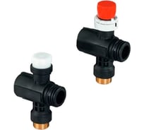 Коллектор с клапанами Uponor Vario Plus пластиковый, выходы 1X 3/4 Евроконус 1042420