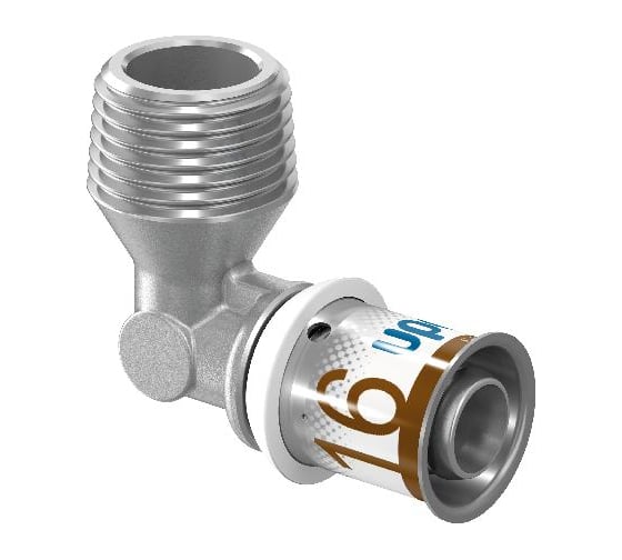 Угольник Uponor S-Press Plus 25-R3/4 дюйм НР с наружной резьбой 1070535