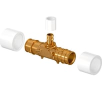 Тройник Uponor Minitec 20Х9,9Х20 с кольцами Pe-X 1020524
