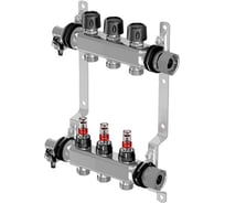 Коллектор Uponor с расходомерами Vario S стальной, выходы 3X3/4 Евроконус 1086539