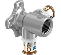 Водорозетка Uponor S-Press Plus RP 16-1/2 дюйм ВР-16 проходная длинная 1070648