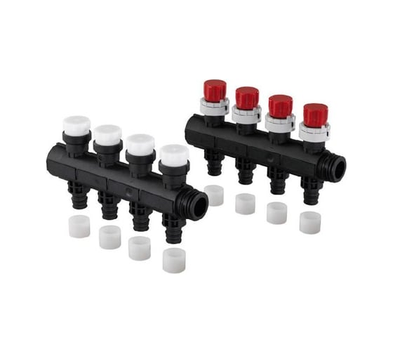 Коллектор Uponor с клапанами Vario Plus пластиковый, выходы 1X 20X2,0 Q&amp;E 1034514