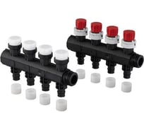 Коллектор Uponor с клапанами Vario Plus пластиковый, выходы 6X 20X2,0 Q&amp;E 1032705