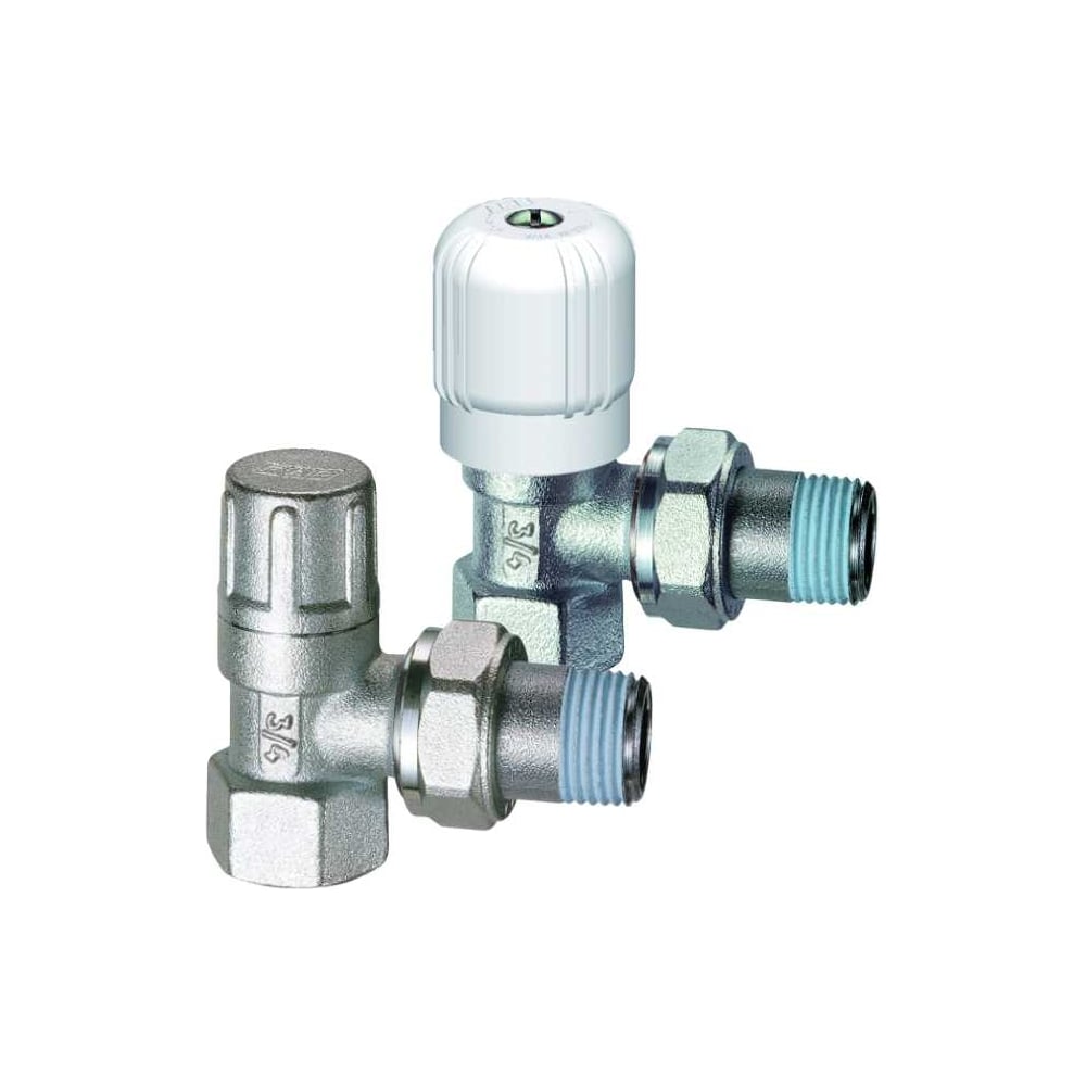 Вентиль регулирующий и запорный FAR угловой, 3/4 ВР FV 1154 34 SET2 ...