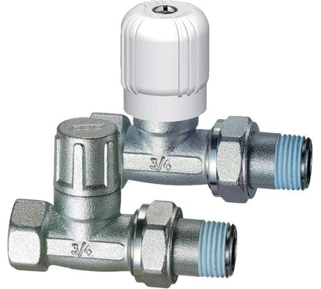 Вентиль регулирующий и запорный FAR прямой, 3/4 ВР FV 1354 34 SET2