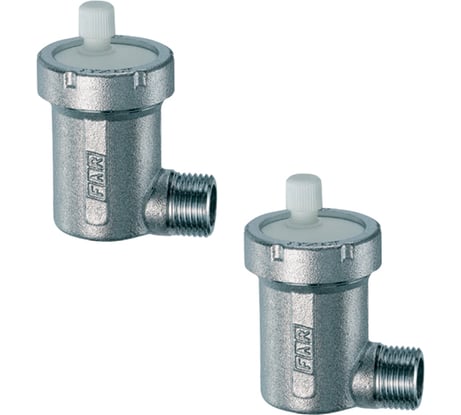 Воздухоотводчик FAR GAISER автоматический, угловой, 1/2 НР, хром 2 шт FA060 12 SET2