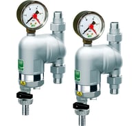 Фильтр FAR 100 мкм, с магнитной вставкой, с манометром, t max 95 C, 25 бар, поворотное соединение, 1/2 НР 2 шт FA 39M4 12100 SET2