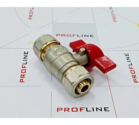Кран шаровой для м/п труб PROFLINE цанга-цанга 16x16 УТ-00036233