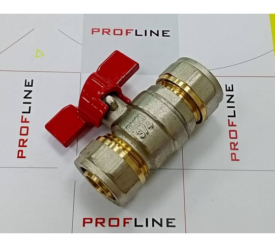 Кран шаровой для м/п труб PROFLINE цанга-цанга 20x20 УТ-00036234