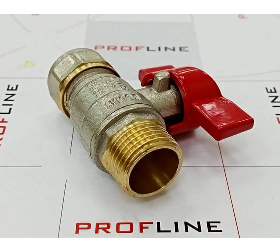 Кран шаровой для м/п труб PROFLINE цанга-штуцер 16x1/2 УТ-00036231