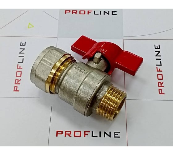 Кран шаровой для м/п труб PROFLINE цанга-штуцер 20x1/2 УТ-00036230