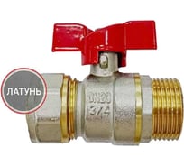 Кран шаровой для м/п труб PROFLINE цанга-штуцер 20x3/4 УТ-00036232