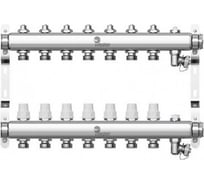 Коллектор в сборе Wester нержавеющая сталь, 1"-3/4", на 7 выходов, с 2 заглушками 0-32-1890