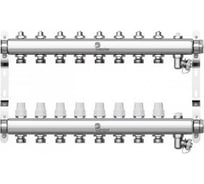 Коллектор в сборе Wester нержавеющая сталь, 1"-3/4", на 8 выходов, с 2 заглушками 0-32-1895