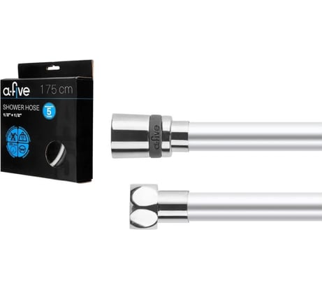 Душевой шланг a-five PVC, 1/2 г-г 175 см, серебро, A5-025