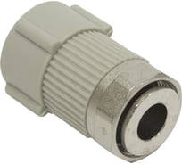 Муфта с накидной гайкой TEBO PPR 20x1/2 серый 031021001