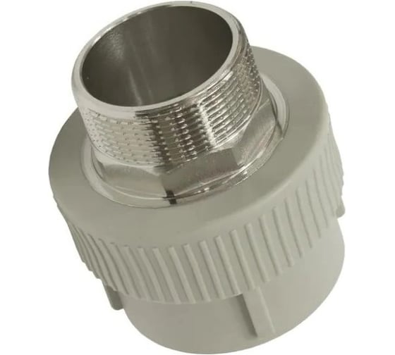 Комбинированная муфта TEBO PPR 25x3/4" НР серый 031023606