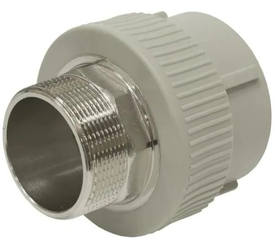 Комбинированная муфта TEBO PPR 25x3/4" НР серый 031023606