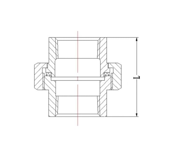 Американка AV Engineering под конус, 1 1/2", вн-вн, оцинкованная AVEC540000112
