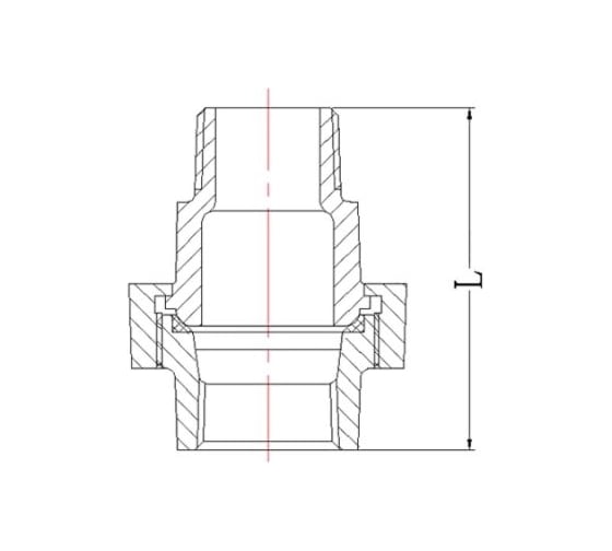 Американка AV Engineering под конус, 2", вн-нар, оцинкованная AVEC550000002