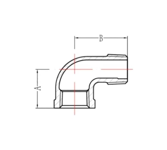 Колено AV Engineering 1", вн-нар, оцинкованное AVEC410000001