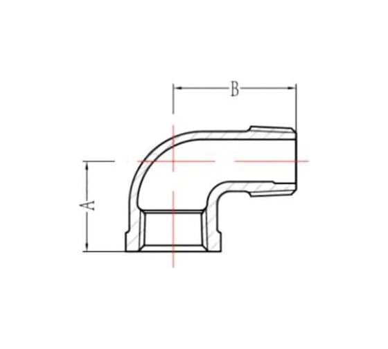 Колено AV Engineering 3/4", вн-нар, оцинкованное, 2 шт AVEC410000034