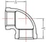 Колено AV Engineering 3/4", вн, оцинкованное, 2 шт AVEC400000034 2