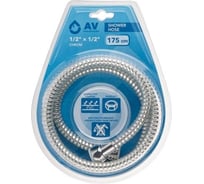 Шланг душевой AV Engineering, PVC, 1/2 г-г, 175 см, хром, AVSSS-111