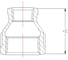 Муфта редукционная AV Engineering 1 1/2"x1 1/4", вн-вн, оцинкованная AVEC460112114 2