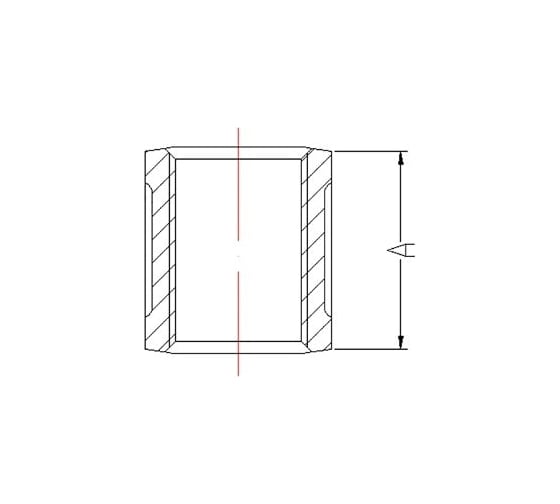 Муфта AV Engineering 3/4", вн-вн, оцинкованная, 2 шт AVEC450000034